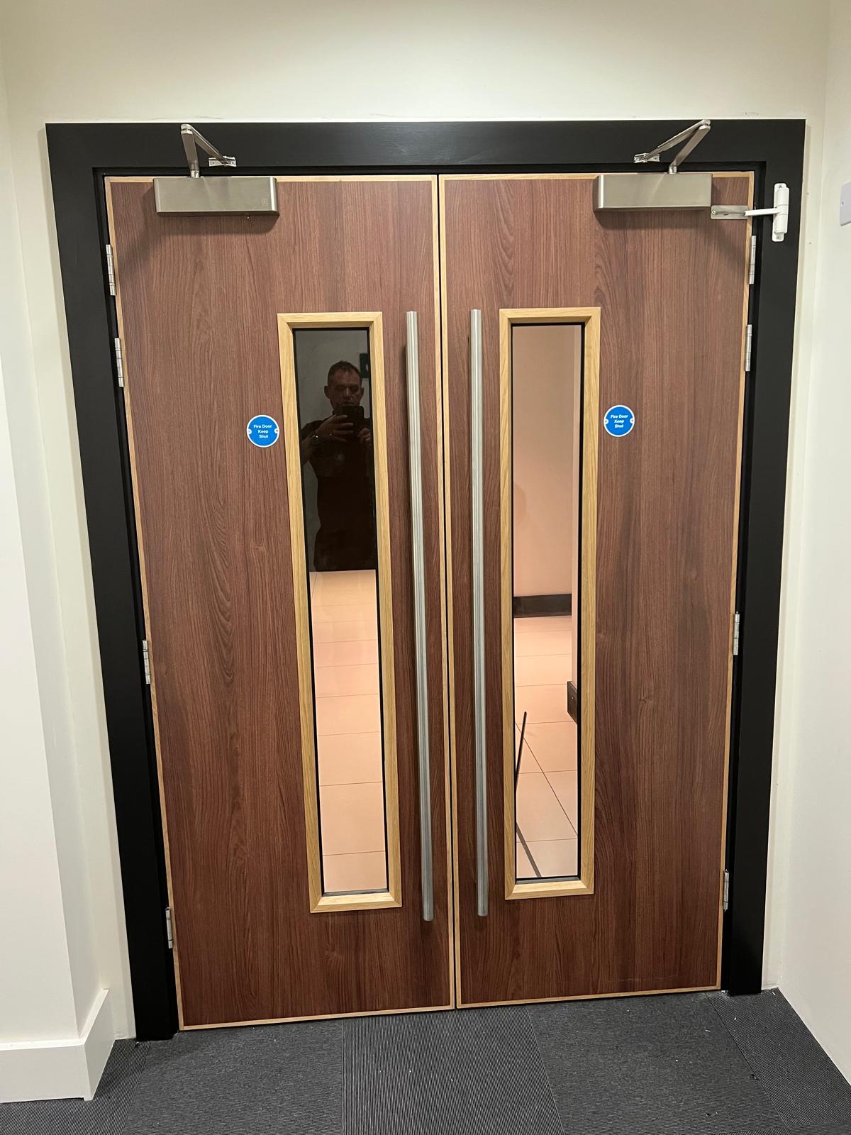 Fire door installation, image 4